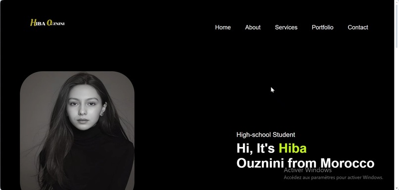 My portfolio  – screenshot 1