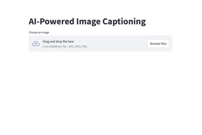 AI-Powered Image Captioner – screenshot 1