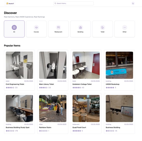 RankIt – screenshot 2