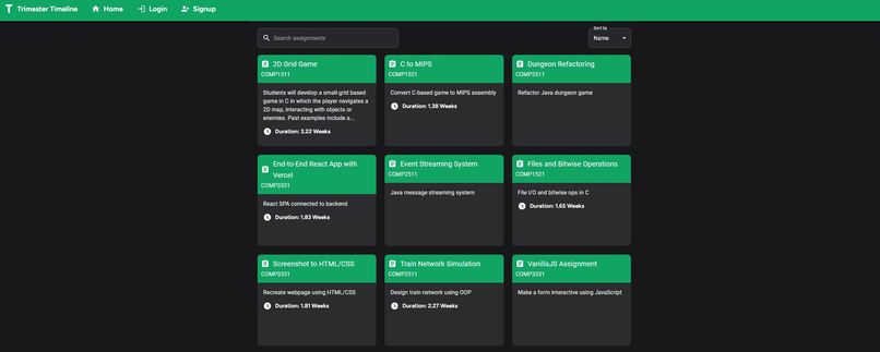 Trimester Timeline – screenshot 3
