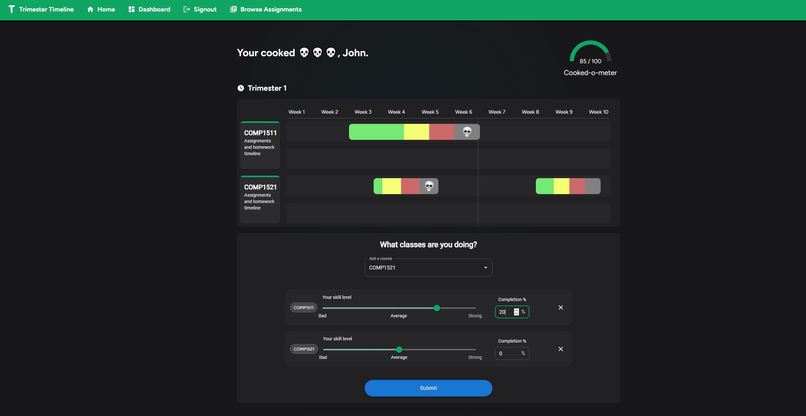 Trimester Timeline – screenshot 2