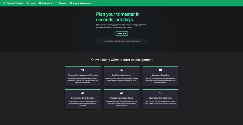 Trimester Timeline – screenshot 4