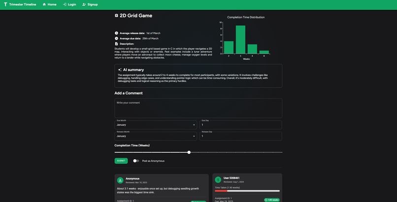 Trimester Timeline – screenshot 6