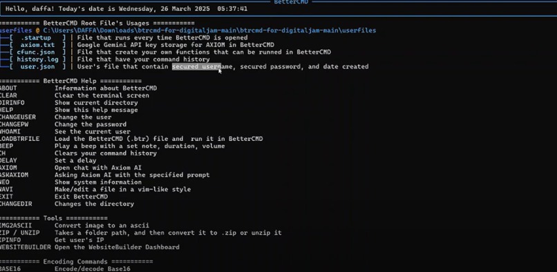 BetterCMD – screenshot 2