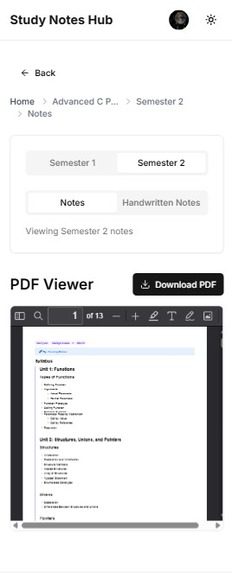 study-notes-hub – screenshot 3