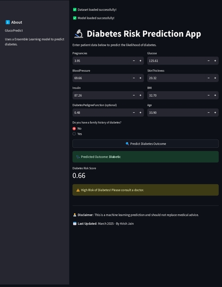 Diabetes Risk Prediction App – screenshot 2