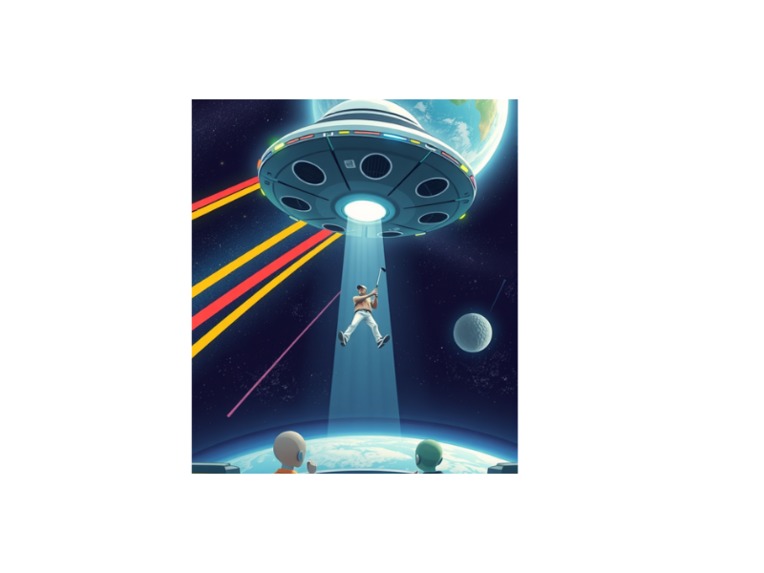 Alien Golfer Abduction – screenshot 2