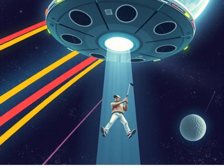 Alien Golfer Abduction – screenshot 1