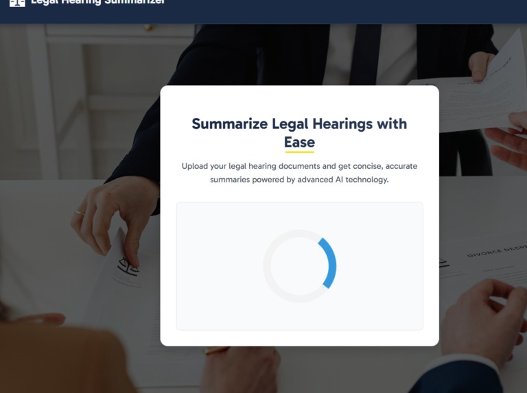 Legal Hearing Summarizer – screenshot 3