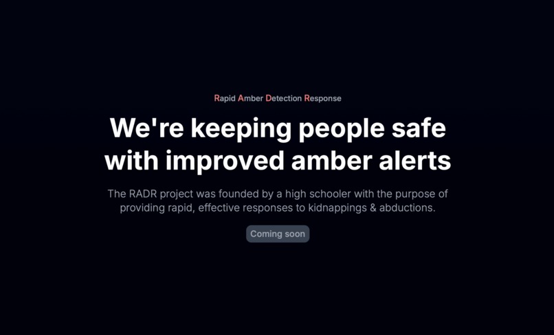 RADR: Rapid Amber Detection Response – screenshot 2