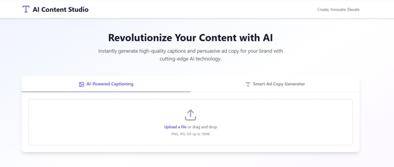 DigiCraft: AI-Powered Image Caption Generator – screenshot 2