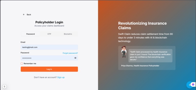 Swiftclaim – screenshot 3