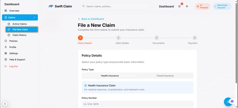 Swiftclaim – screenshot 5