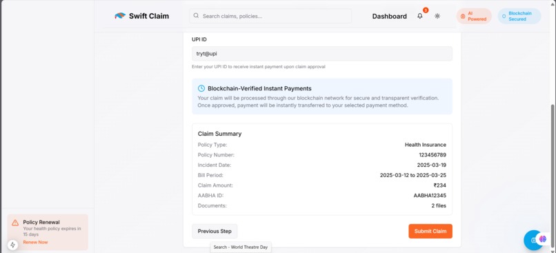 Swiftclaim – screenshot 7