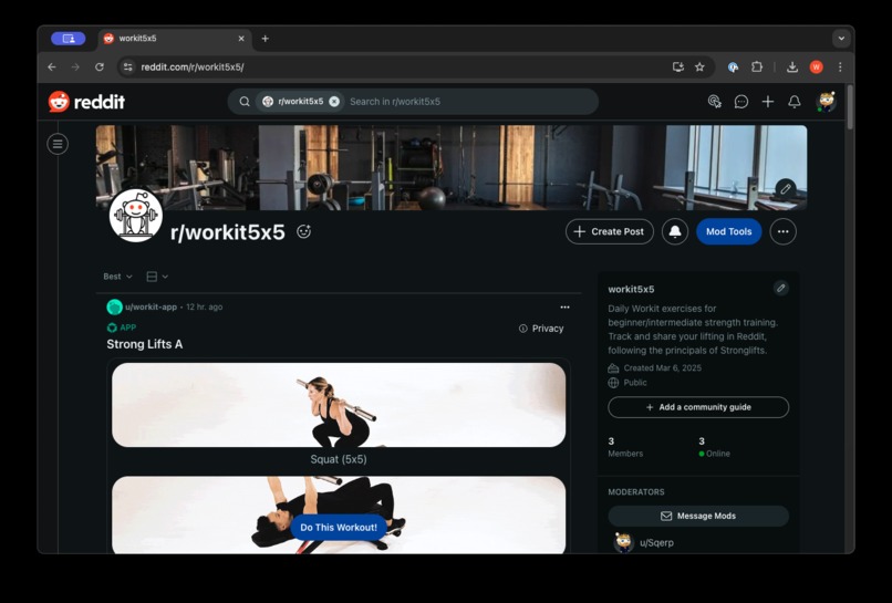 Workit – screenshot 2