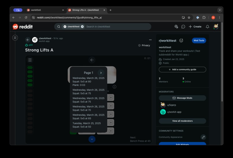 Workit – screenshot 3
