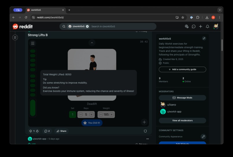 Workit – screenshot 4