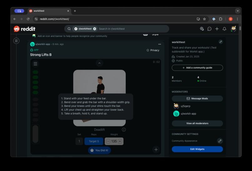 Workit – screenshot 5