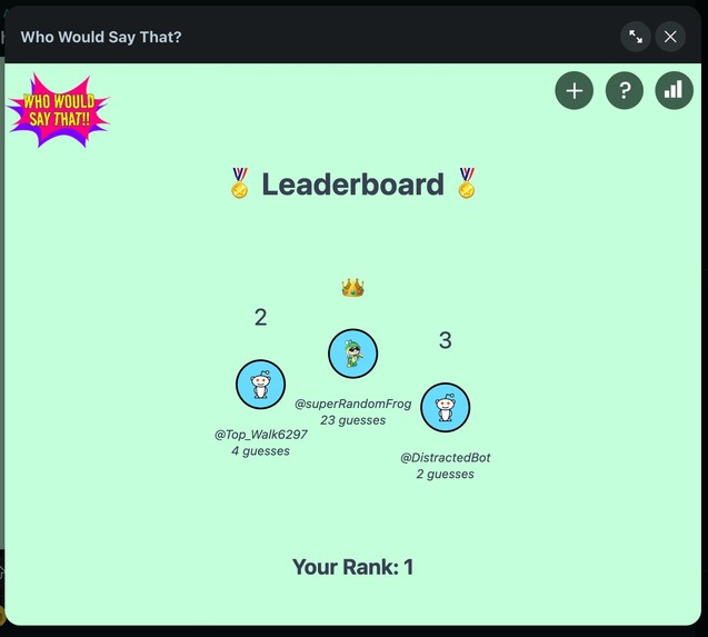 WhoWouldSayThat – screenshot 4