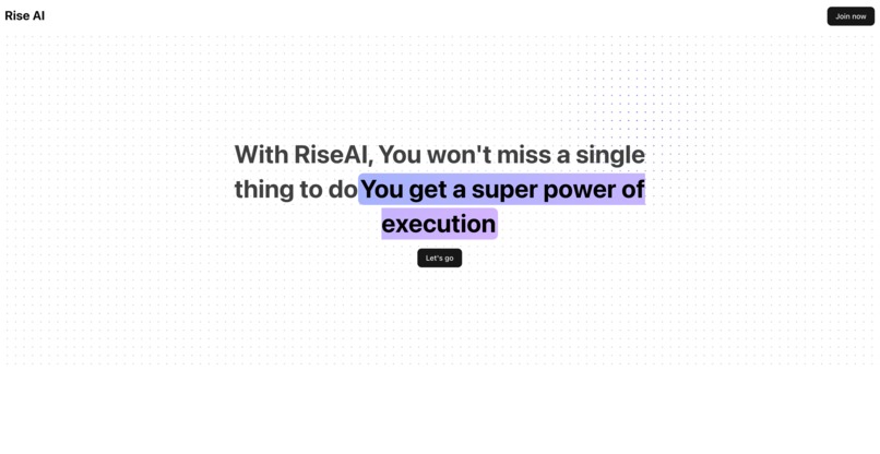 Rise AI - You can never miss anything – screenshot 1