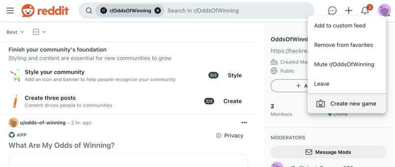 Odds of Winning – screenshot 1