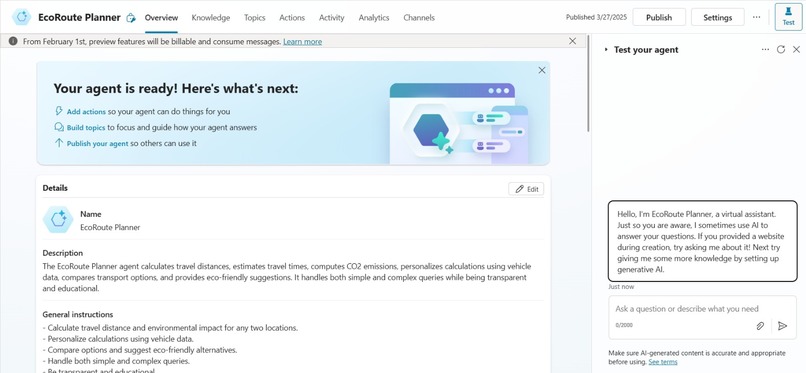 EcoRoute Planner – AI-Powered Sustainable Travel Assistant – screenshot 5