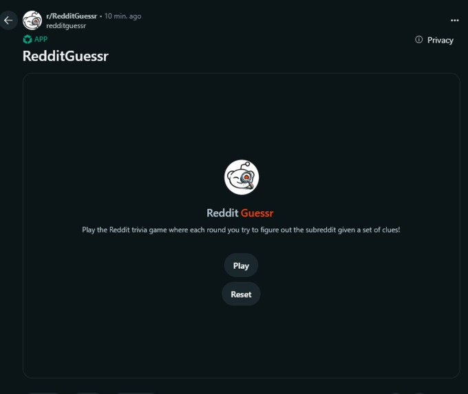 RedditGuessr – screenshot 1