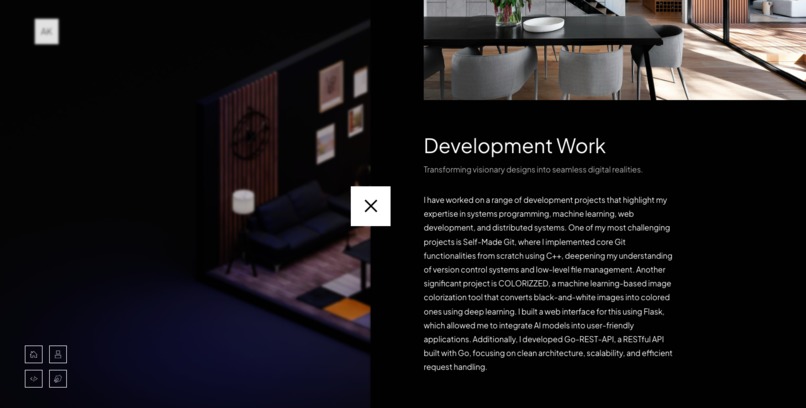 Personal portfolio – screenshot 2