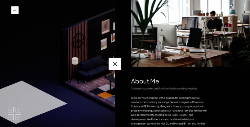 Personal portfolio – screenshot 5