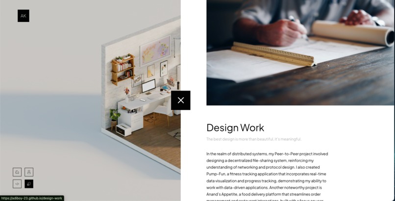 Personal portfolio – screenshot 6