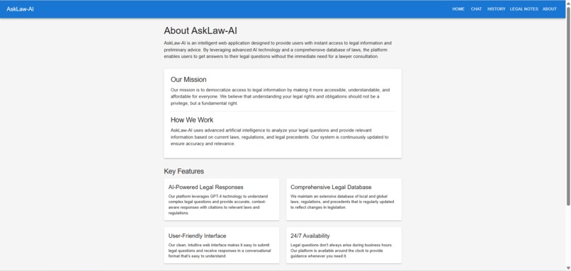AskLawAI – screenshot 2