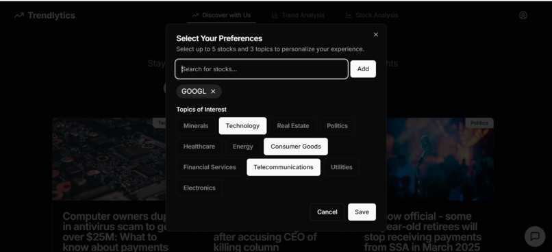 Trendlytics – screenshot 6