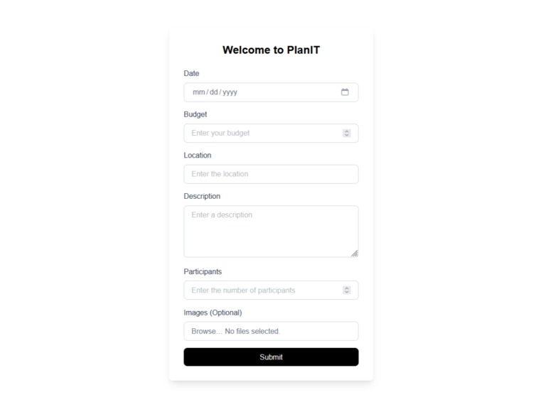 PlanIT – screenshot 1