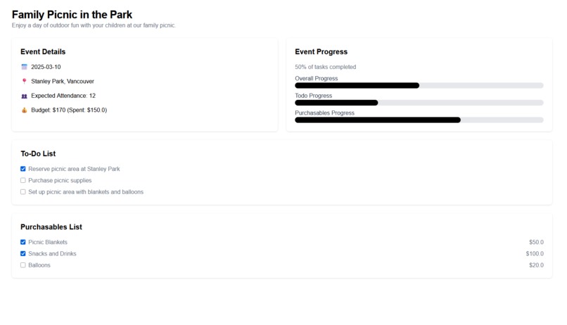 PlanIT – screenshot 3