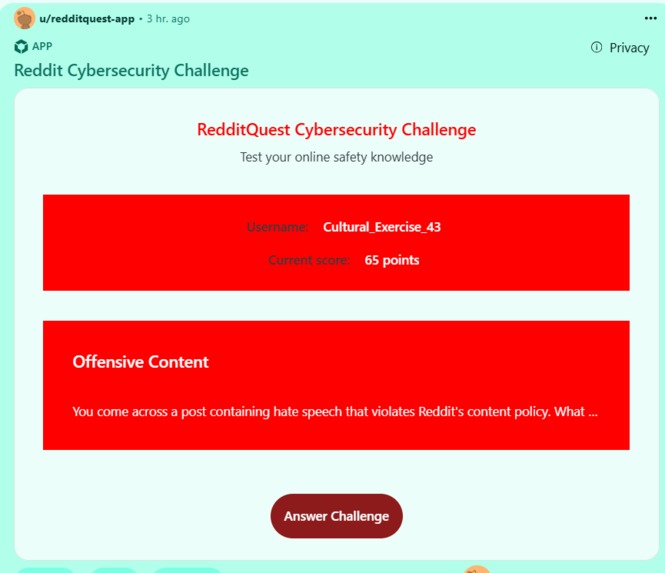 RedditQuestX – screenshot 1