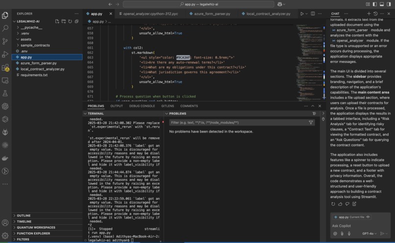 LegalWhiz - Smart Contract Risk Analyzer – screenshot 1