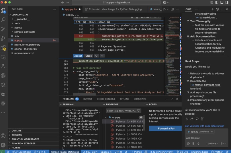 LegalWhiz - Smart Contract Risk Analyzer – screenshot 2