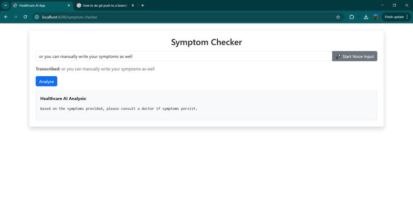 AI-Powered Personal Health Assistant – screenshot 2