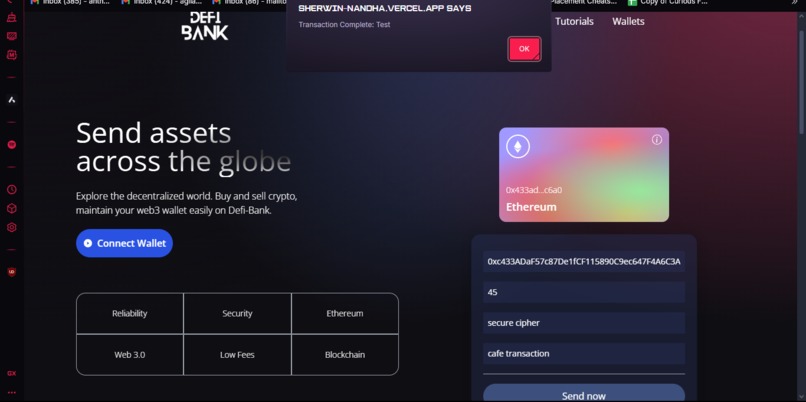 DEFI-BANK – screenshot 2