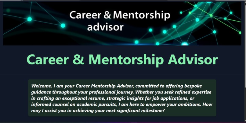Career & Mentorship Advisor – screenshot 1
