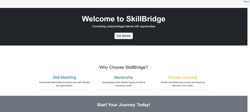 AI-Powered SkillBridge for Underprivileged Communities – screenshot 1