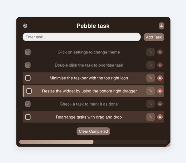 Pebble Task – screenshot 2