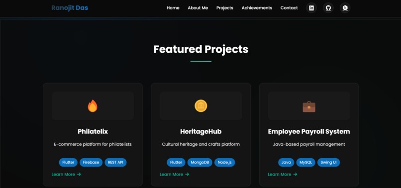 Ranojit's Portfolio – DevOrbit  – screenshot 5