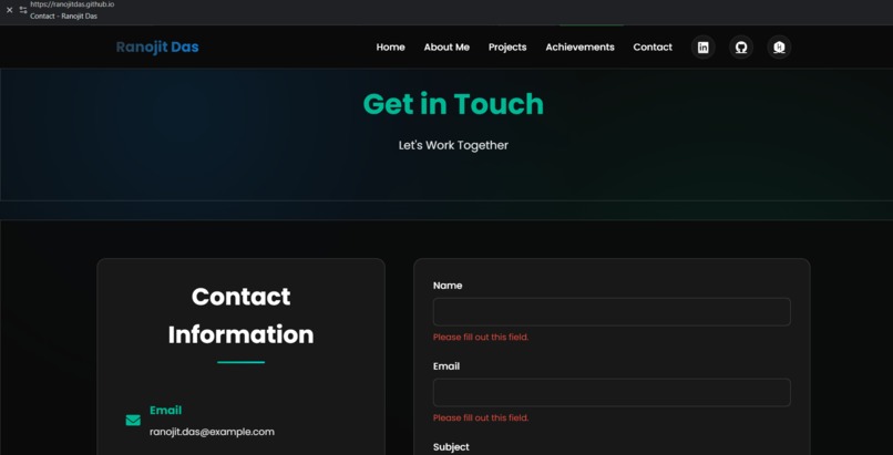 Ranojit's Portfolio – DevOrbit  – screenshot 3