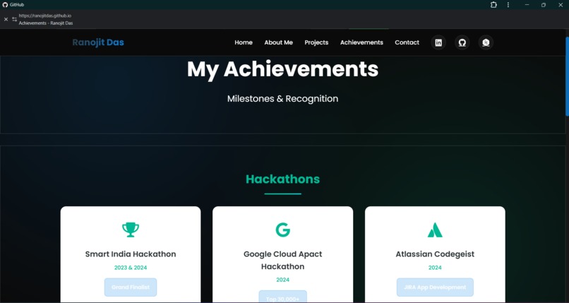 Ranojit's Portfolio – DevOrbit  – screenshot 4
