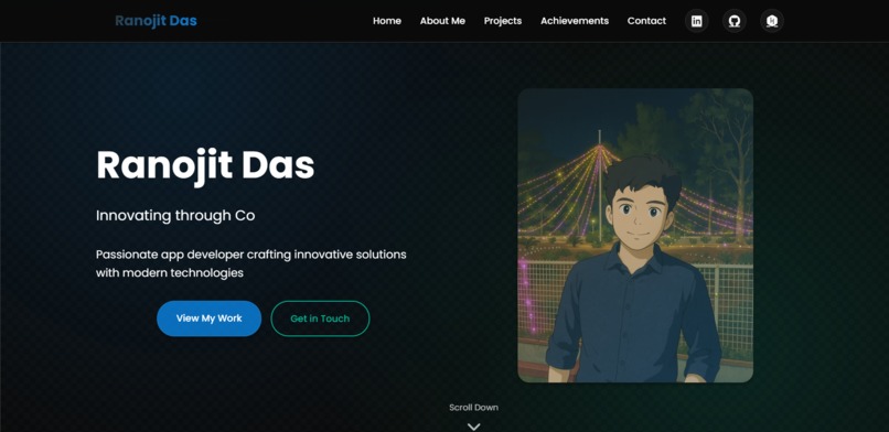 Ranojit's Portfolio – DevOrbit  – screenshot 1