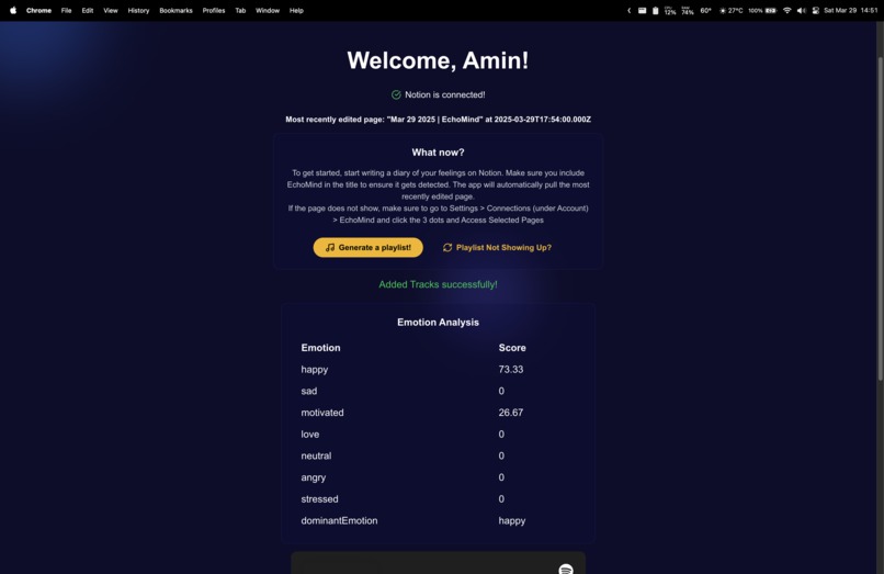 EchoMind – screenshot 1