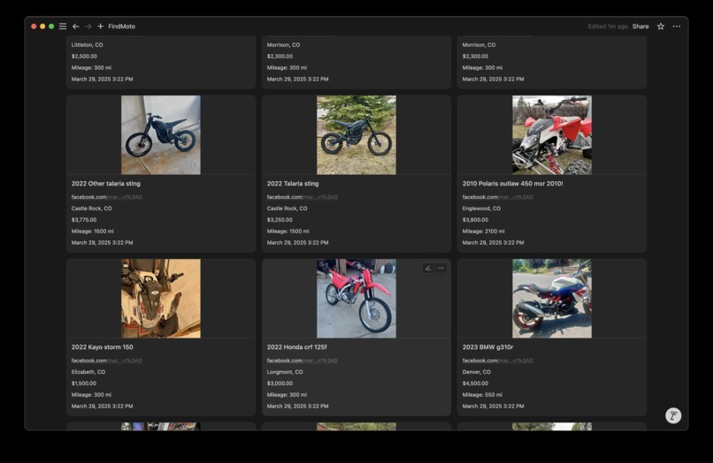 FindMoto – screenshot 1