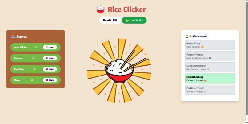 Rice Clicker – screenshot 1