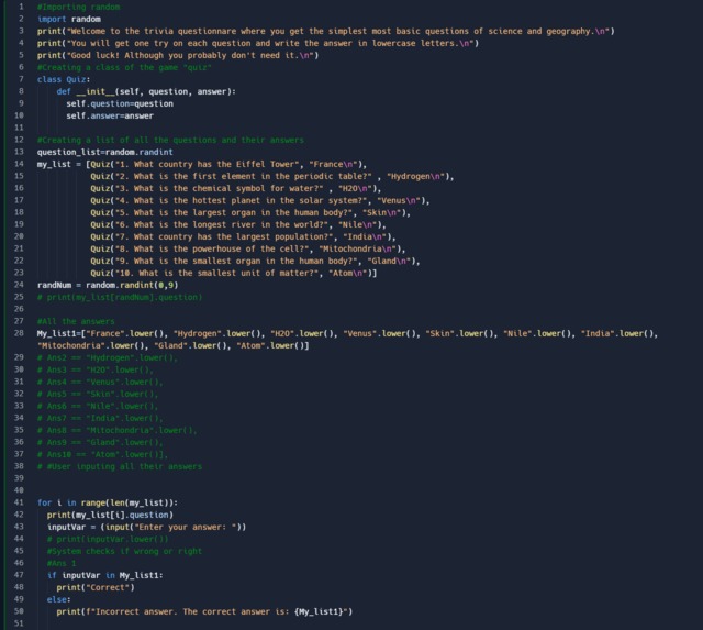 Quiz – screenshot 3